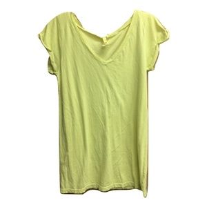 NWT Womens Size XS Emma Sam Oversized Gathered Sleeve Cotton Tee NEW